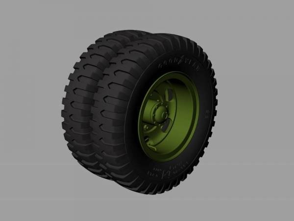 Roues de route pour camions Panzer Art RE35-529 M35 et M109 (Goodyear) 1/35 – immagine 3