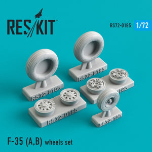 RESKIT RS72-0185 F-35 (A,B) JEU DE ROUES 1/72