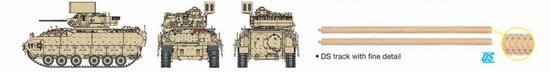 Dragon 7332 M6 Bradley Linebacker Véhicule de défense aérienne (1/72) – image 9