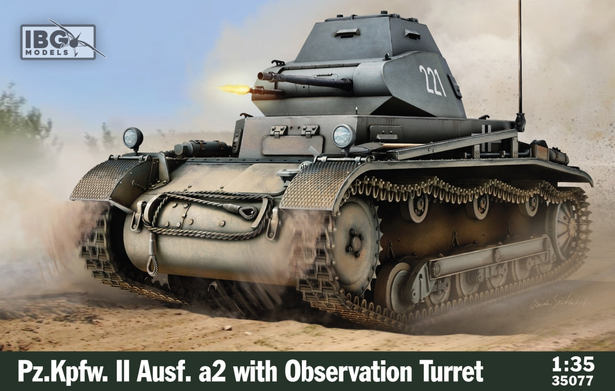 IBG 35077 Pz.Kpfw. II Ausf. a2 avec tourelle d&amp;#39;observation 1/35