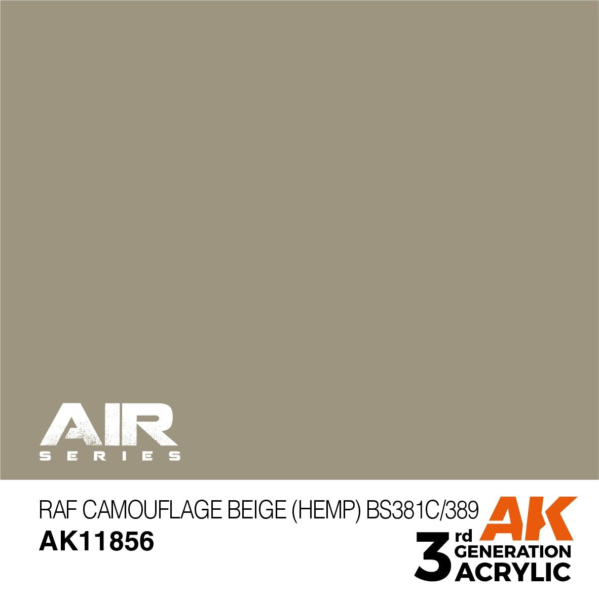 AK Interactive AK11856 RAF CAMOUFLAGE BEIGE (CHONGE) BS381C/389 – AIR 17 ml