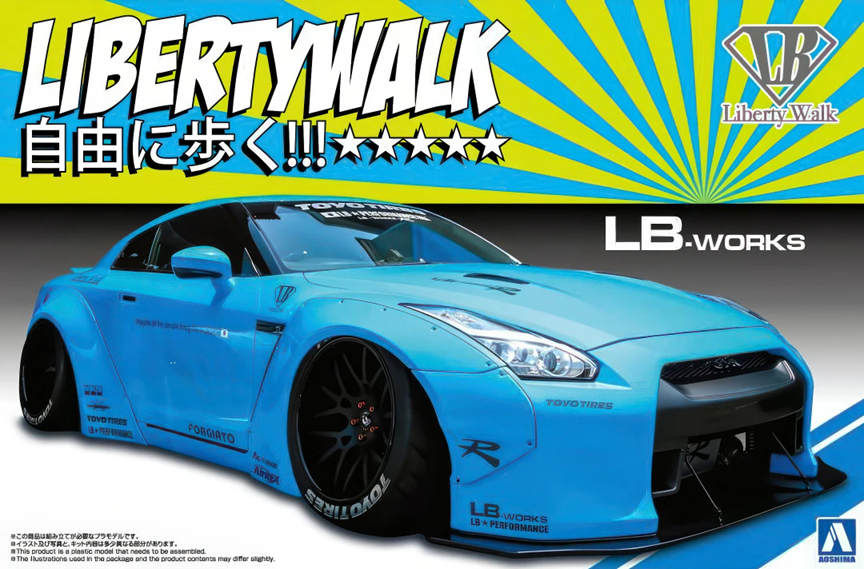 Aoshima 20231 Liberty Walk LB Works R35 GT-R Ver.1 1/24