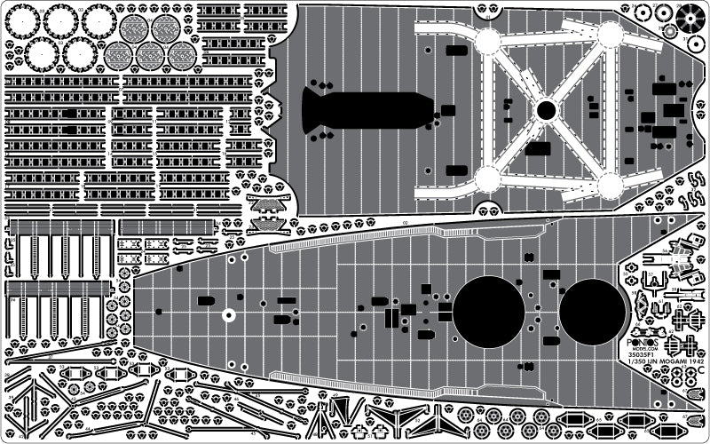 Pontos 37035F1 Croiseur lourd japonais Mogami 1942 Kit de détails 1/350 – image 23