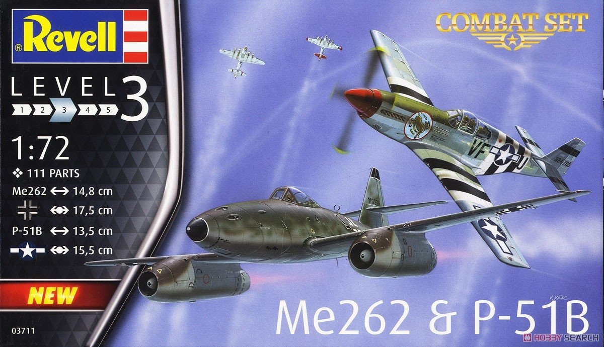 Revell 03711 Coffret de combat Me262 et P-51B 1/72  – image 2