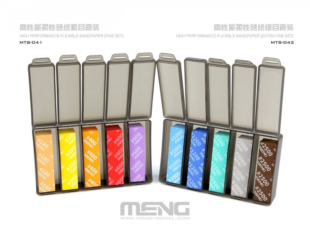 Papier de verre flexible haute performance Meng modèle MTS-042 (Extra FineSet) (kit de ponçage) – image 3