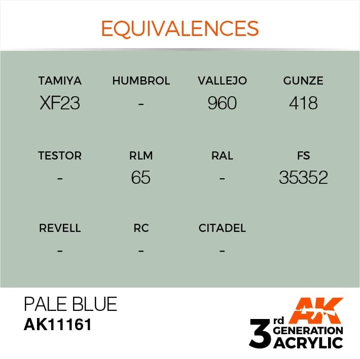 AK Interactive AK11161 BLEU PÂLE – STANDARD 17ml – image 3
