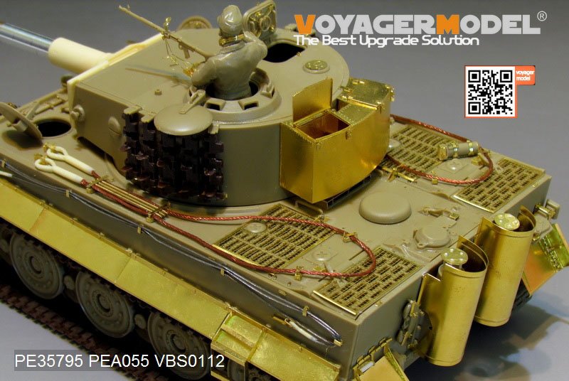 Maquette Voyager PE35795 Char Tiger I allemand de la Seconde Guerre mondiale, production tardive (pour TAMIYA 35146/25109/25401) 1/35  – Bild 2