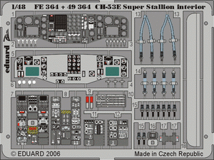 Intérieur du CH-53E Eduard FE364 ACADEMY, MRC 1/48