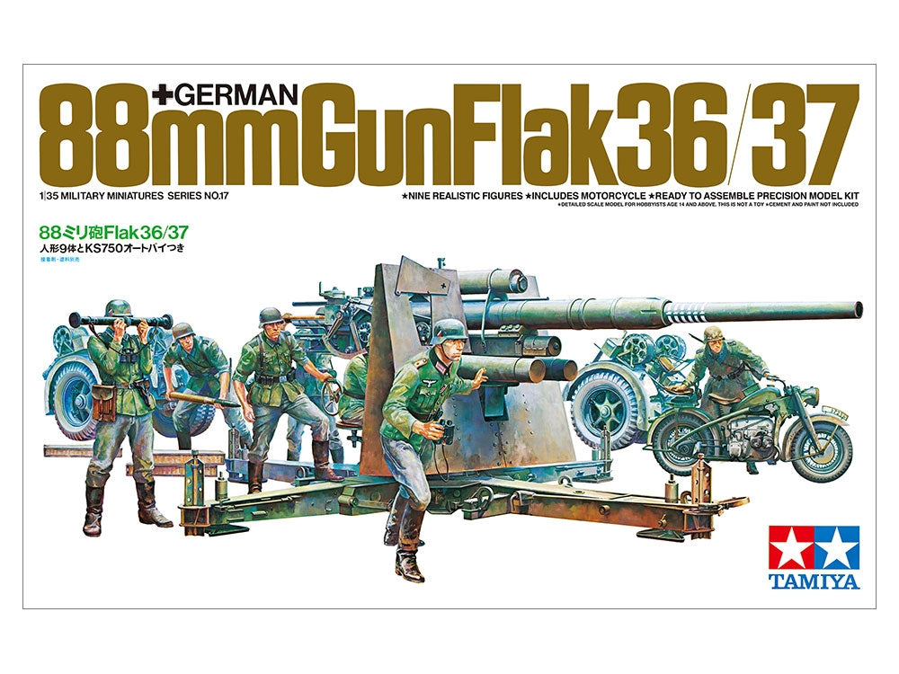Tamiya 35017 Canon allemand de 88 mm Flak36/37 (1/35) – Bild 2