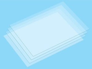 Plaques thermorétractables Tamiya 70214, format B6 (transparentes / 4 pièces), 4 pièces