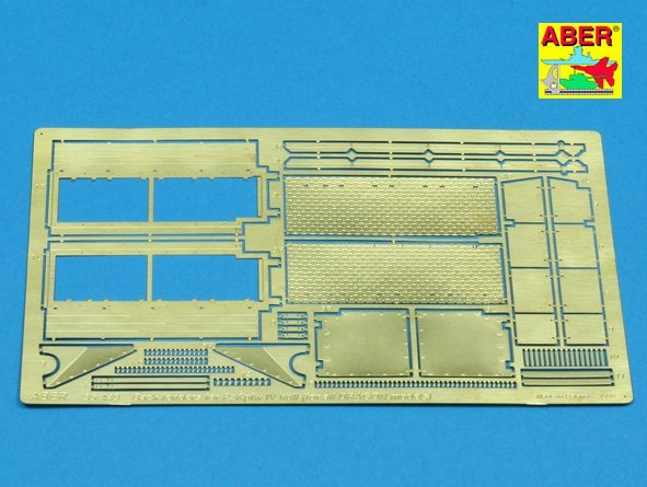 Aber 35A049 Section d&amp;#39;aile arrière pour véhicules basés sur Panzer IV (DRA) (1/35)