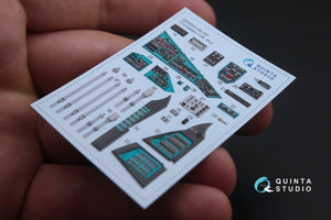 Intérieur imprimé en 3D et coloré sur papier décalcomanie Quinta Studio QD35020 Mi-24V (pour maquette Trumpeter) 1/35 – image 3