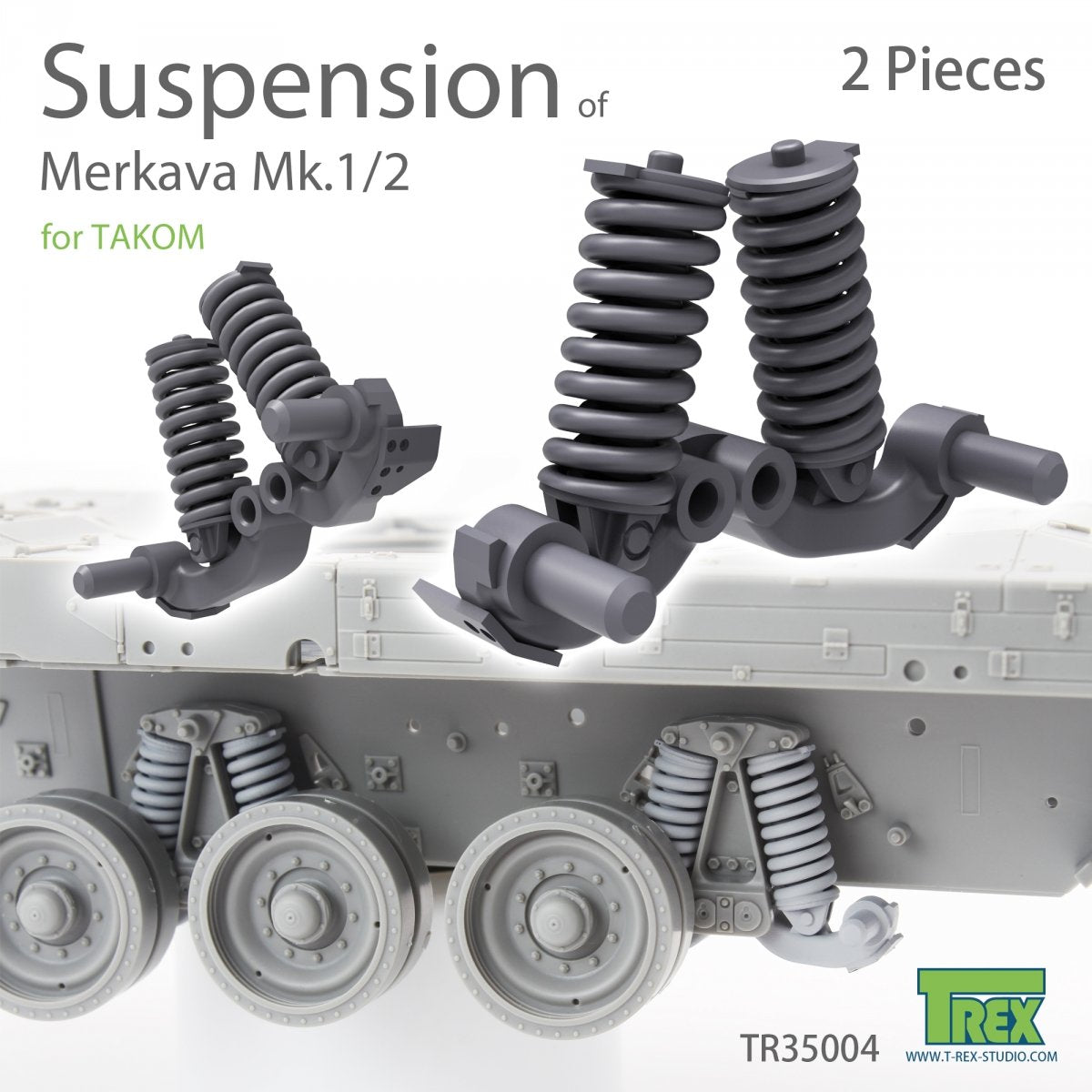 Kit de suspension T-Rex Studio TR35004 Merkava Mk1/2 (2 pièces) 1/35