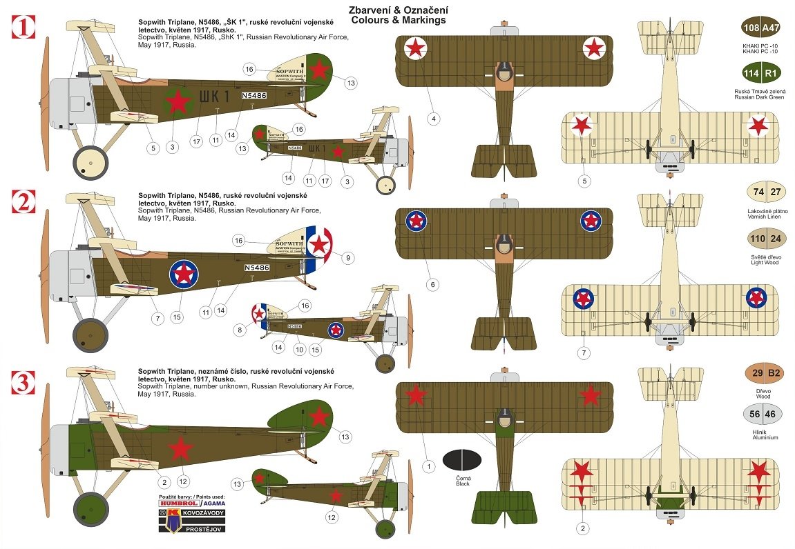 Kovozavody Prostejov KPM0182 Sopwith Triplan Russe 1/72 – immagine 2