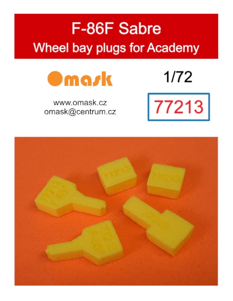 Omask 77213 Bouchons de puits de train d'atterrissage pour F-86F Saber (pour Academy) 1/72