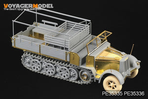 Maquette Voyager PE35335 Sd.Kfz.7 8t allemand de la Seconde Guerre mondiale, production tardive, pour DRAGON 6562, échelle 1/35 – imagen 5