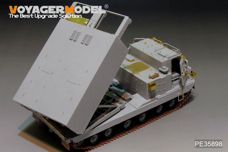 Voyager modèle PE35898 moderne US M270A1 Mittlere Artillerie Racketen système de base pour TRUMPETER 1/35 – image 3