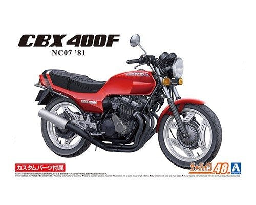 Aoshima 06232 Honda NC07 CBX400F Monza Rouge 1/12