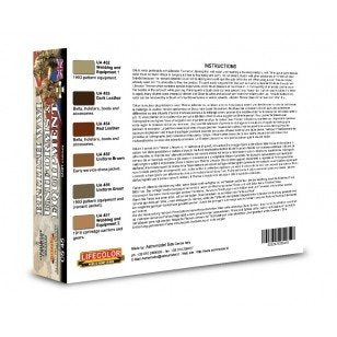 Coffret de peinture acrylique Lifecolor CS45 Uniformes britanniques, lot de 2 (6 x 22 ml) – immagine 2