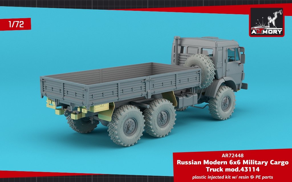 Armory Models 72448-R Russian Modern 6×6 Military Cargo Truck mod.43114 1/72 – zdjęcie 7