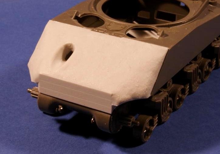 Panzer Art RE35-170 Concrete armor for M4A3 “Sherman” (VVSS suspension) 1/35 – zdjęcie 3
