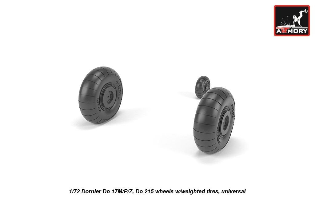 Armory Models AW72205 Dornier Do 17M/P/Z, roues Do 215 avec pneus lestés 1/72