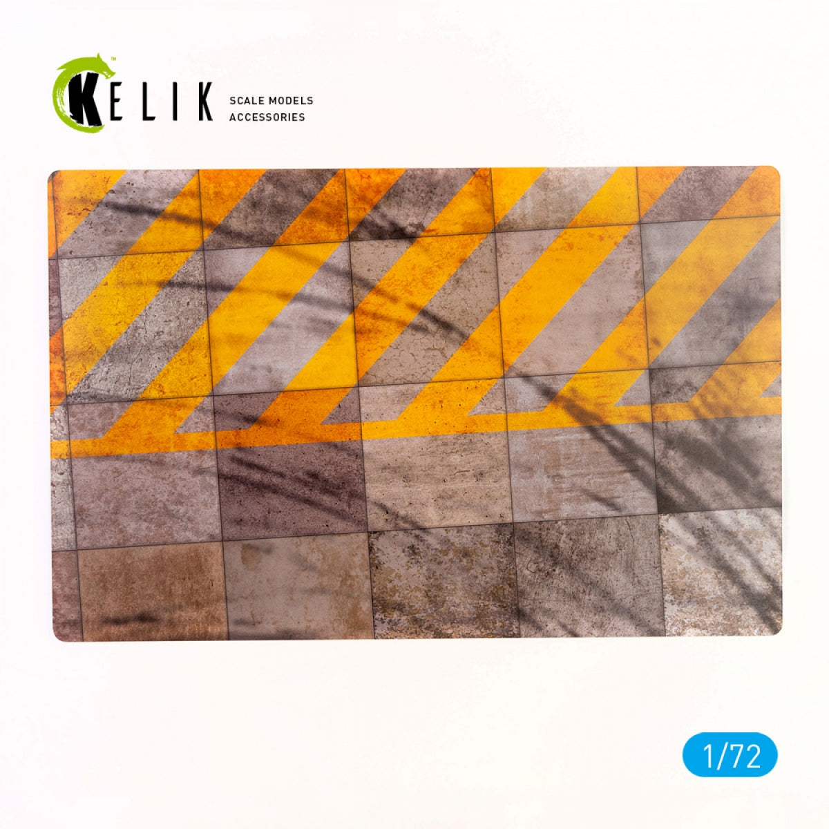 KELIK KS72012 BASE DE PISTE POUR AVION LÉGER À MOTEUR - ACRYLIQUE 3 MM (280 X 180 MM) 1/72 – immagine 2