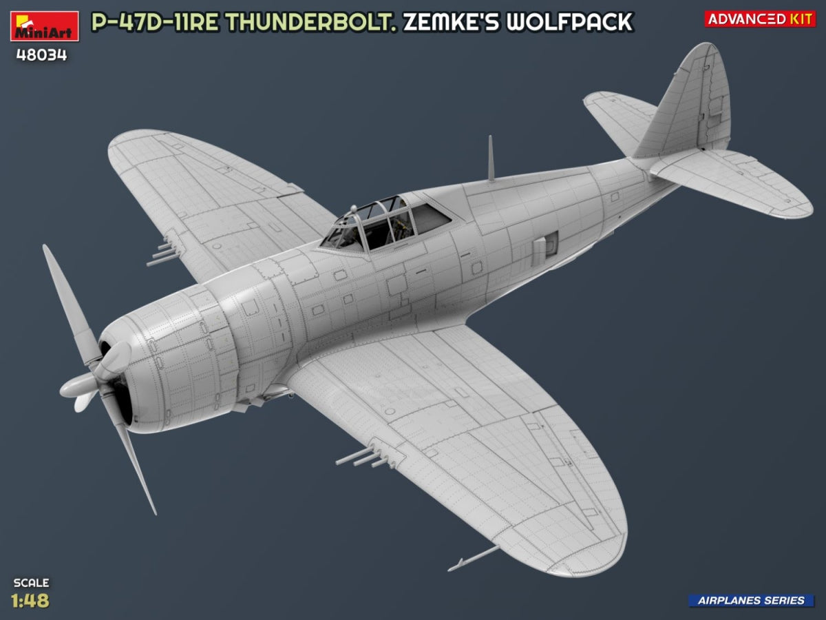 MiniArt 48034 P-47D-11RE Thunderbolt. Zemke&amp;#39;s Wolfpack. Advanced Kit 1/48 – zdjęcie 3