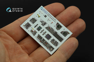 Quinta Studio QDS-32101 F/A-18C Early Intérieur coloré imprimé en 3D sur papier décalcomanie (Academy) (Petite version) 1/32 – image 6