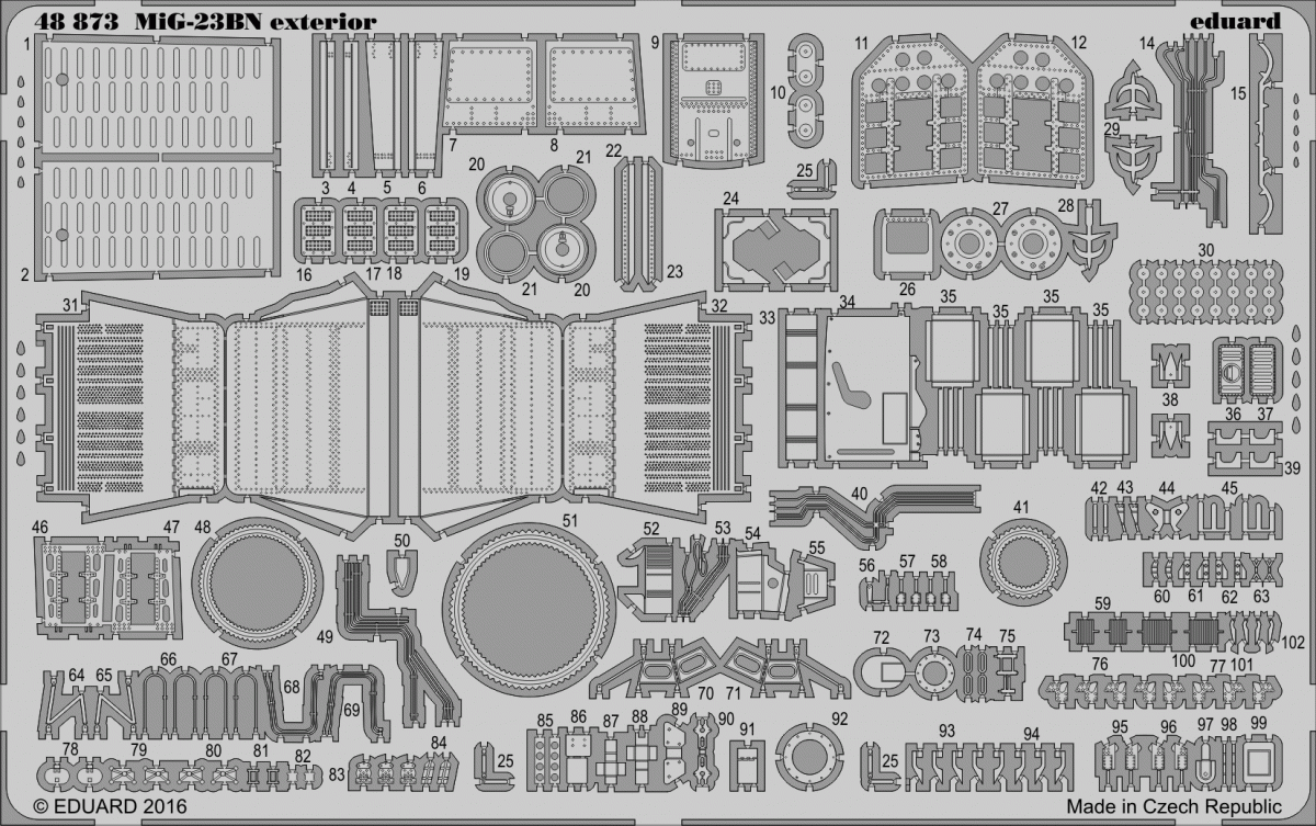 Eduard 48873 MiG-23BN Trumpeter extérieur 1/48