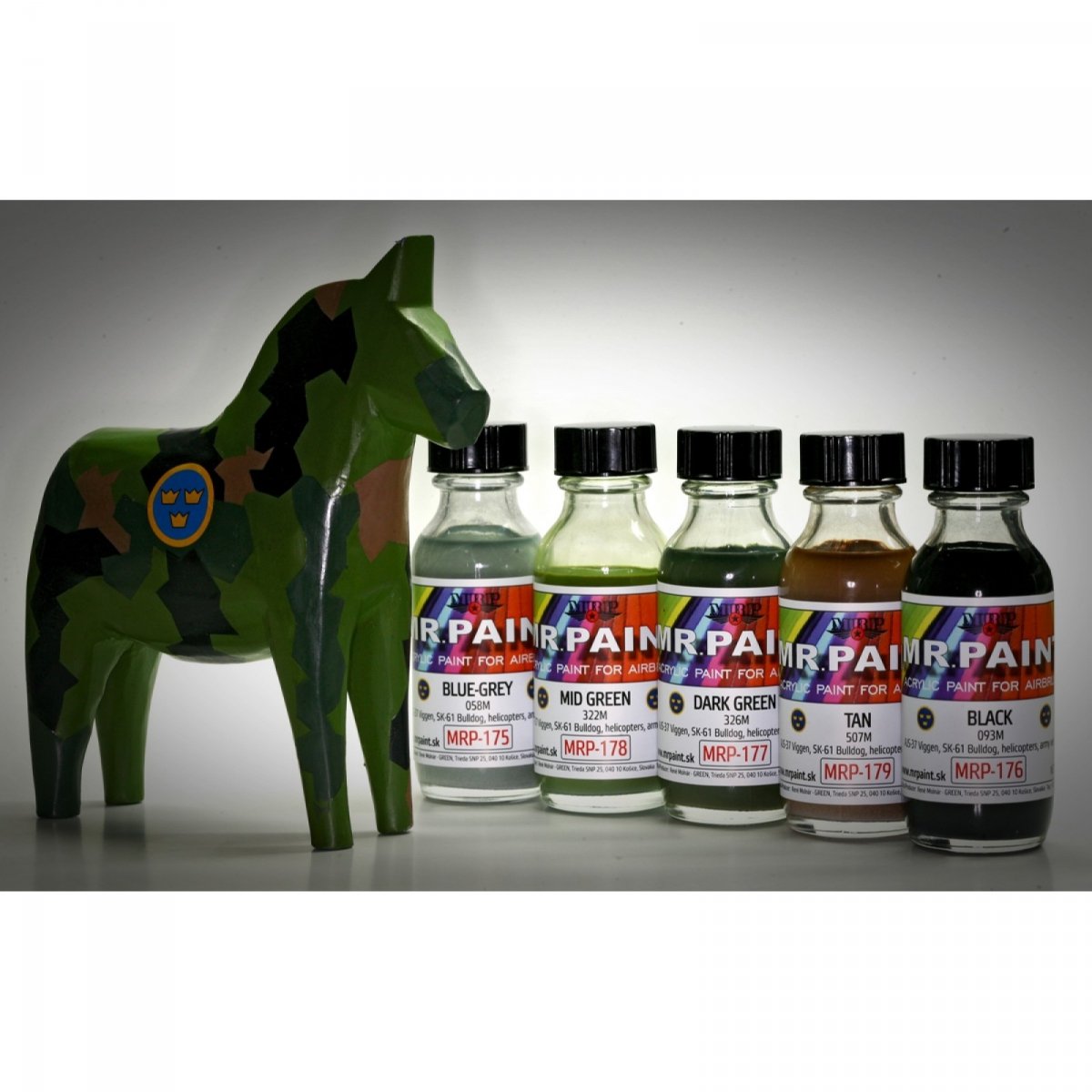 Peinture MR. Paint MRP-175 BLEU-GRIS 058M Armée suédoise 30 ml – image 3