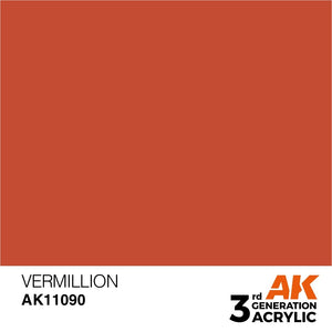 AK Interactive AK11090 VERMILLION – STANDARD 17 ml