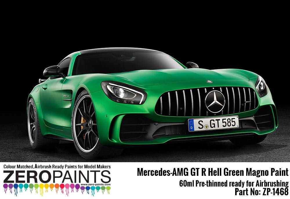 Peinture Zero Paints ZP-1468 Mercedes AMG GT R Vert Enfer (mat) 60 ml – Bild 2