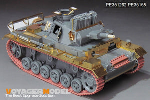 Kit d&amp;#39;amélioration de base pour troupes Pz.KPfw. III Ausf Afrique du Nord (Seconde Guerre mondiale) - Voyager Model PE351262 - Compatible avec les maquettes DRAGON 6431/6956 au 1/35  – image 8