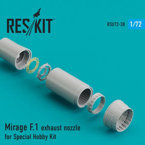 RESKIT RSU72-0038 Tuyère d&amp;#39;échappement Mirage F.1 pour maquette Special Hobby 1/72