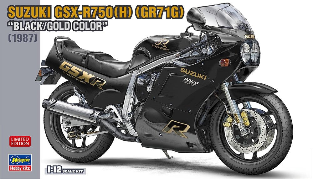 Hasegawa 21749 SUZUKI GSX-R750(H)(GR71G) « NOIR/OR » 1/12