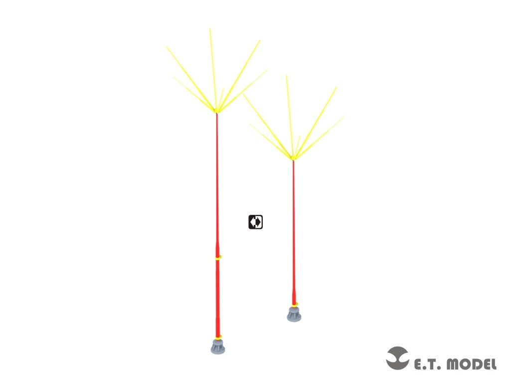 Ensemble d&amp;#39;antennes en étoile allemandes de 1,8 m pour maquette ET Model P35-271 de la Seconde Guerre mondiale, échelle 1/35 – image 2