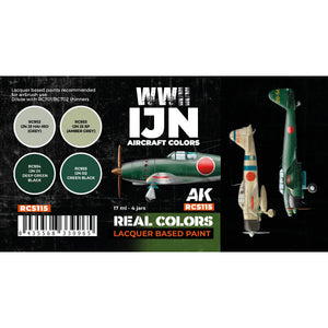 AK Interactive RCS115 Couleurs des avions de la Marine impériale japonaise de la Seconde Guerre mondiale 4 x 17 ml – image 2