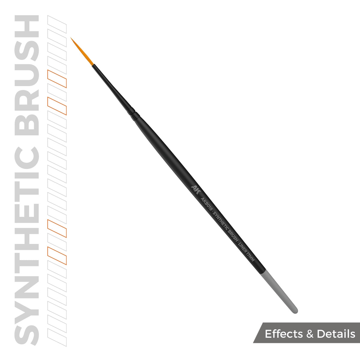 AK Interactive AKB018 AK SYNTHETIC BRUSH – LINER 17 mm – imagen 3