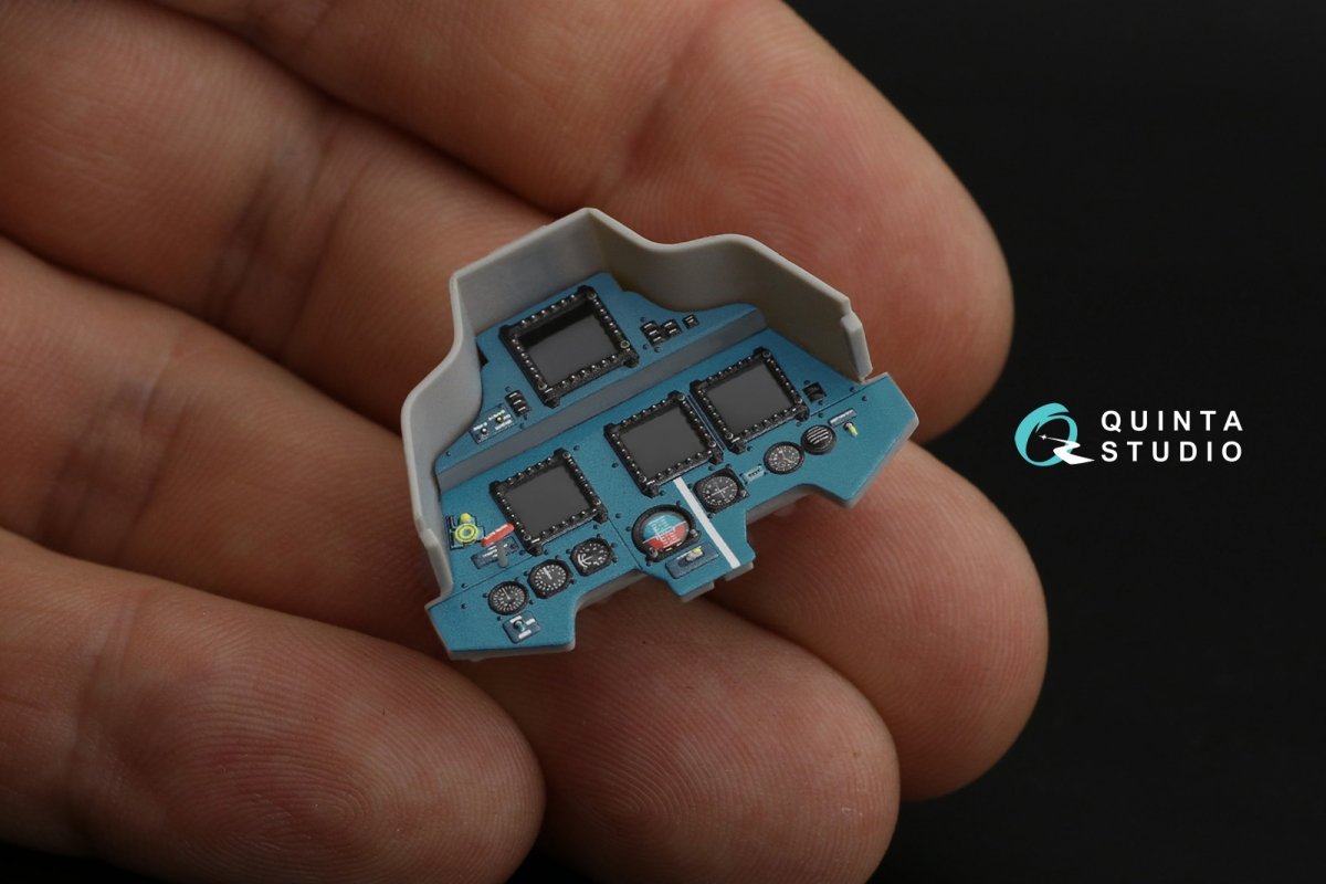 Intérieur imprimé en 3D et coloré sur papier décalcomanie Quinta Studio QDS-32095 Su-30SM (conversion pour Trumpeter Su-30MKK) (Petite version) 1/32 – image 4
