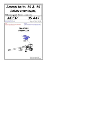 Ceintures de munitions Aber 35A047 .30 et .50 pouces (1/35)  – Bild 4