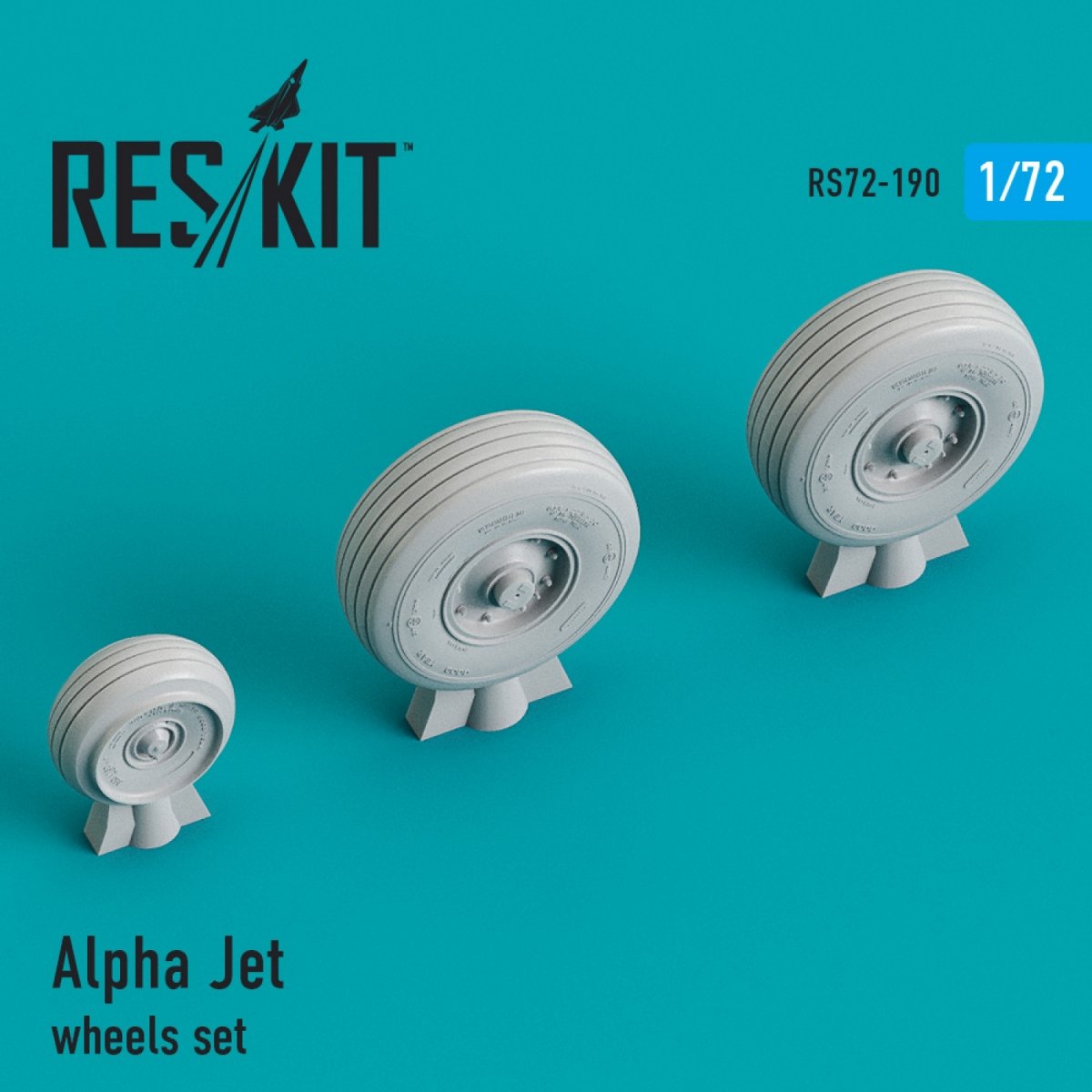 RESKIT RS72-0190 JEU DE ROUES ALPHA JET 1/72