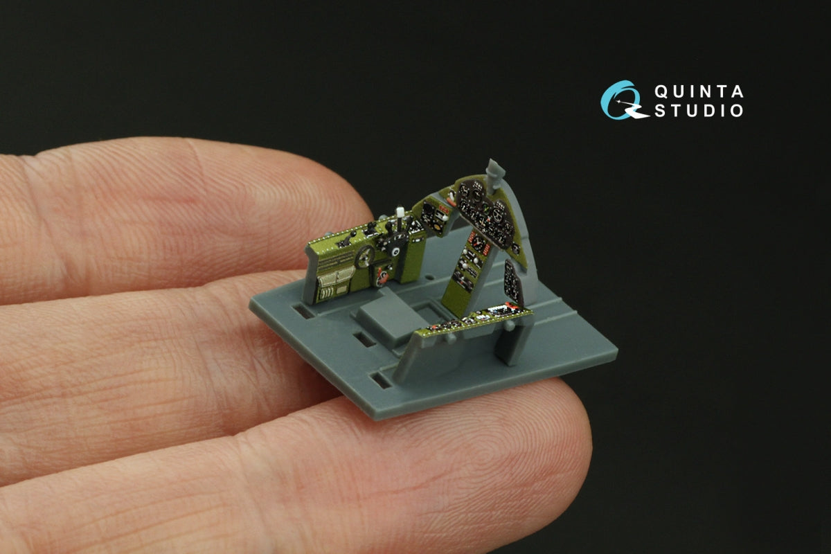 Intérieur coloré imprimé en 3D sur papier décalcomanie pour F6F-3 Hellcat (Eduard) - Quinta Studio QD72147, échelle 1/72 – image 9