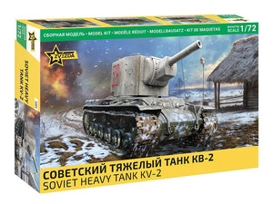 Zvezda 5084 Char lourd soviétique KV-2 1/72
