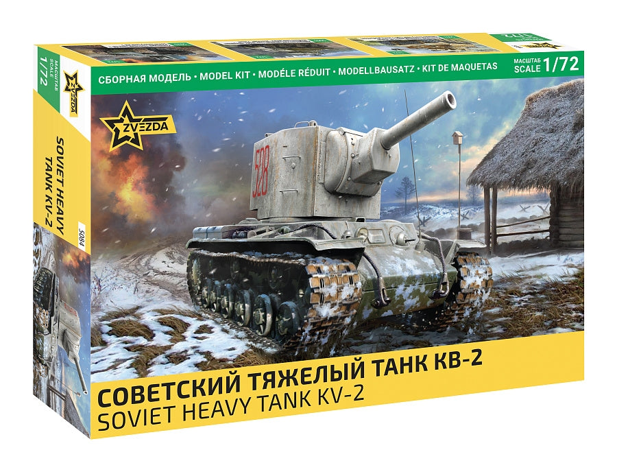Zvezda 5084 Char lourd soviétique KV-2 1/72