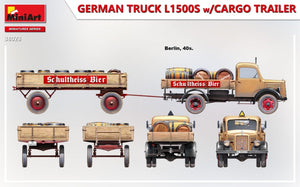 MiniArt 38023 GERMAN TRUCK L1500S w/CARGO TRAILER 1/35 – zdjęcie 5