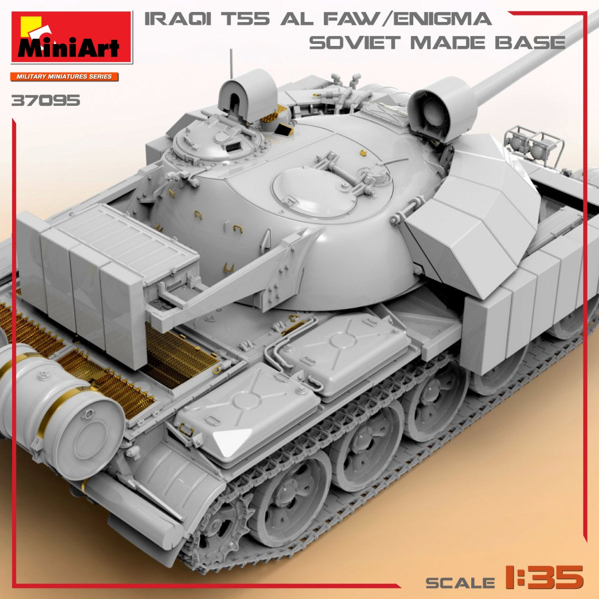 MiniArt 37095 T-55 IRAKIEN AL FAW/ENIGMA. SOCLE DE FABRICATION SOVIÉTIQUE 1/35 – image 11