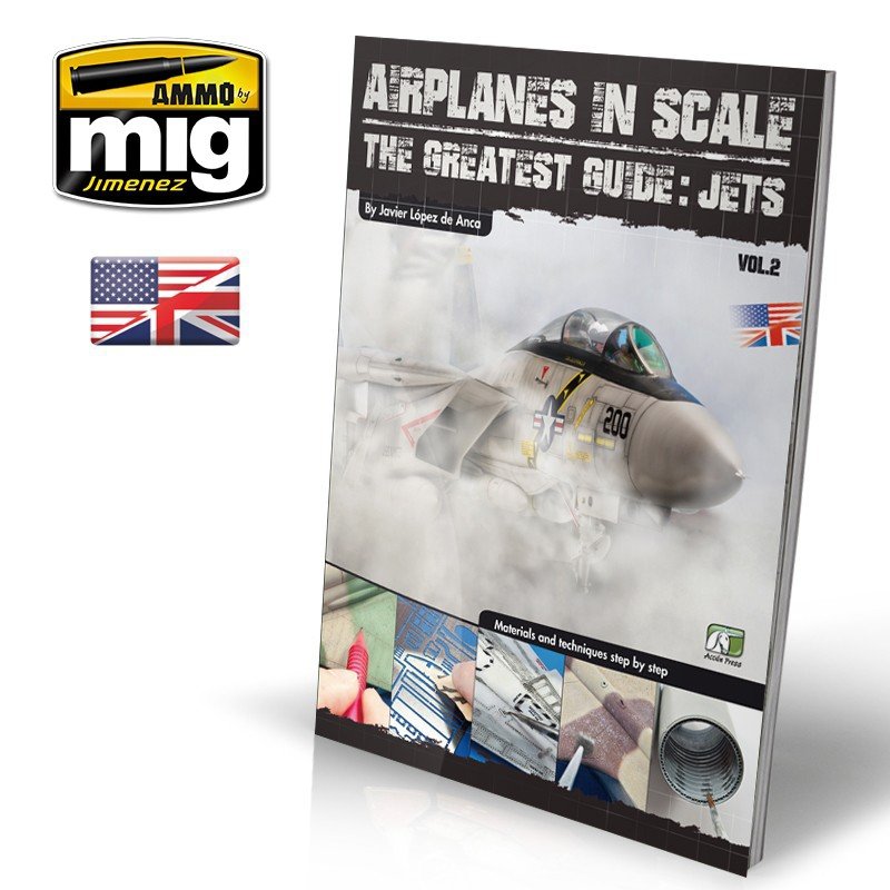 AMMO de Mig Jimenez EURO0010 AVIONS À L&amp;#39;ÉCHELLE 2 : Le guide ultime des jets vol.2 (ANGLAIS)