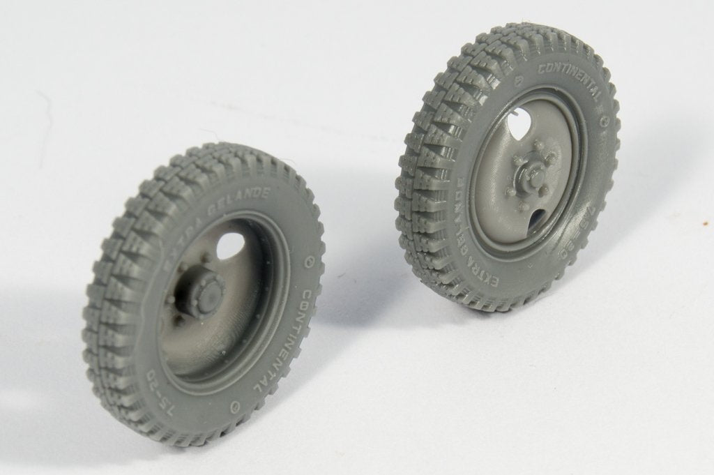 Panzer Art RE35-361 Mercedes 1500 première génération, roues de route à 2 trous (modèle gelande), échelle 1/35