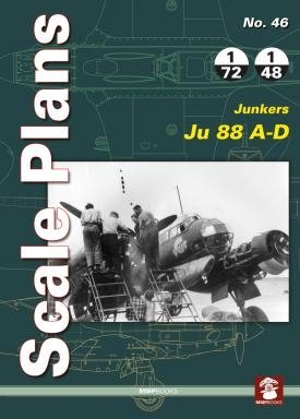 MMP Books 81944 Plans à l&amp;#39;échelle n° 46 : Junkers Ju 88 AD EN
